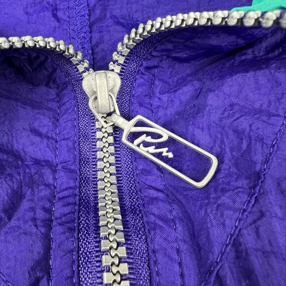 Vintage Puma Jacket Mens Medium Purple Baggy Fit 90s Windbreaker - Picture 8 of 9
